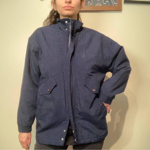 Dark blue puffer jacket - Picture 4 of 9